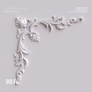 Угол гипсовый наборный U5